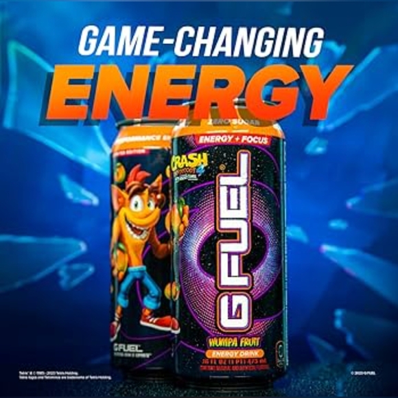 Crash Bandicoot Limited Edition Wumpa Fruit G Fuel 16oz Can 🎮 Sony PlayStation - Picture 2 of 3